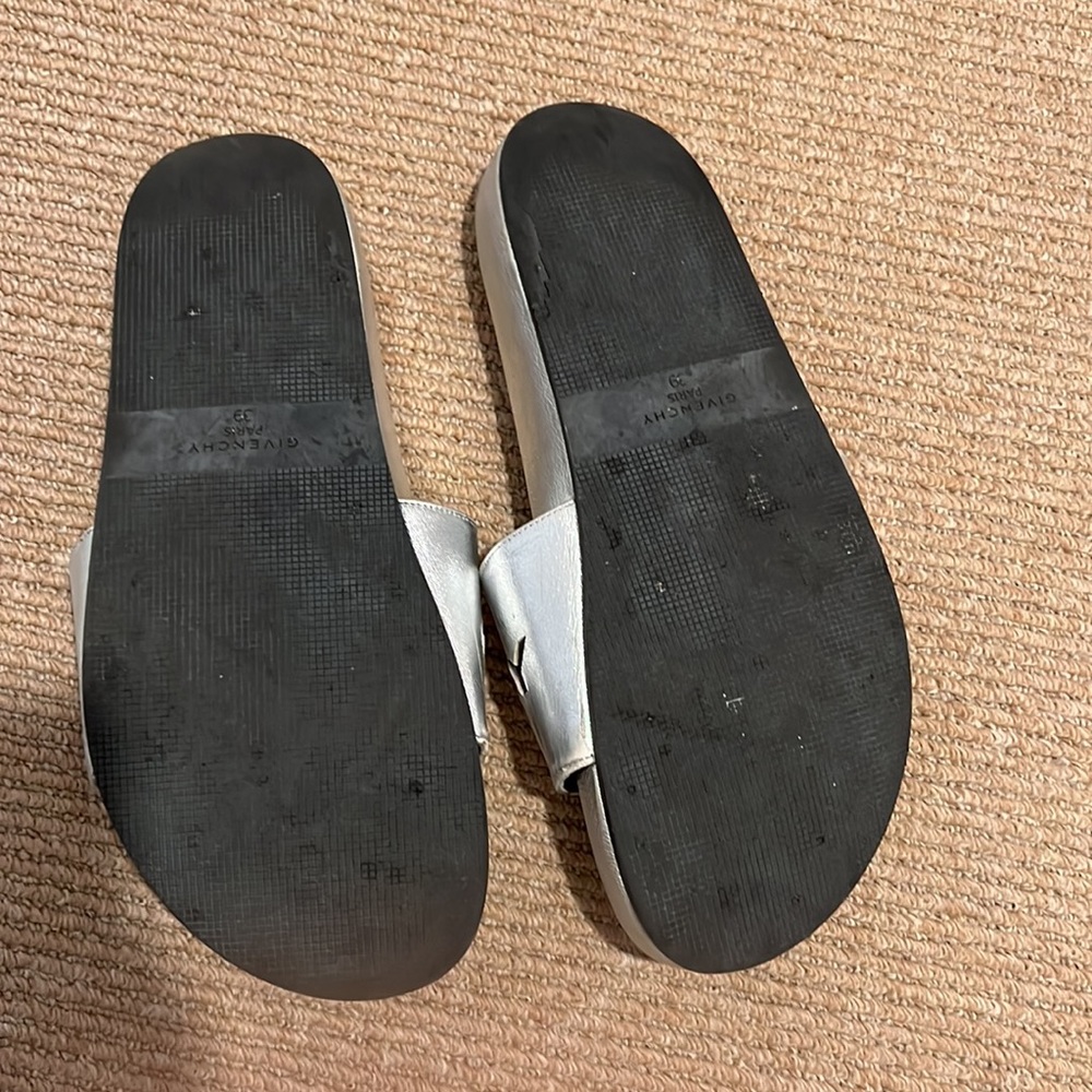Givenchy Silver Slides - image 4